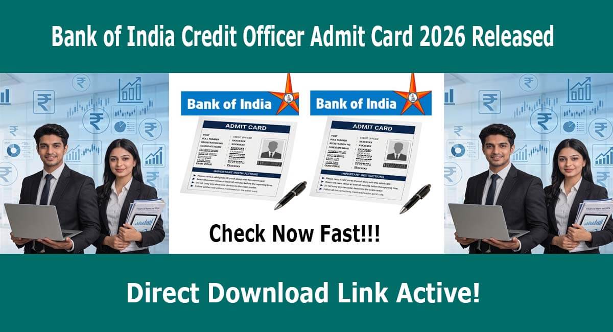 BOI Credit Officer Interview Call Letter 2026