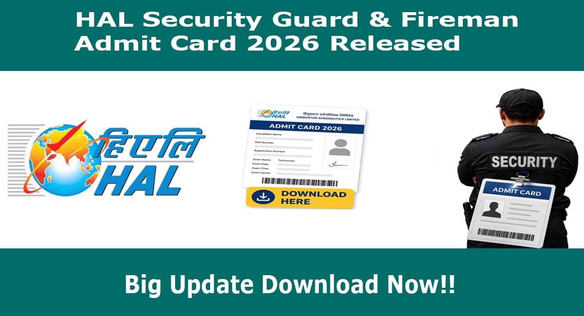HAL Admit Card 2026