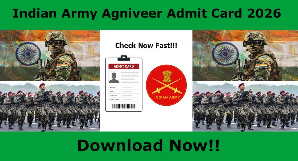 Indian Army Agniveer Admit Card 2026