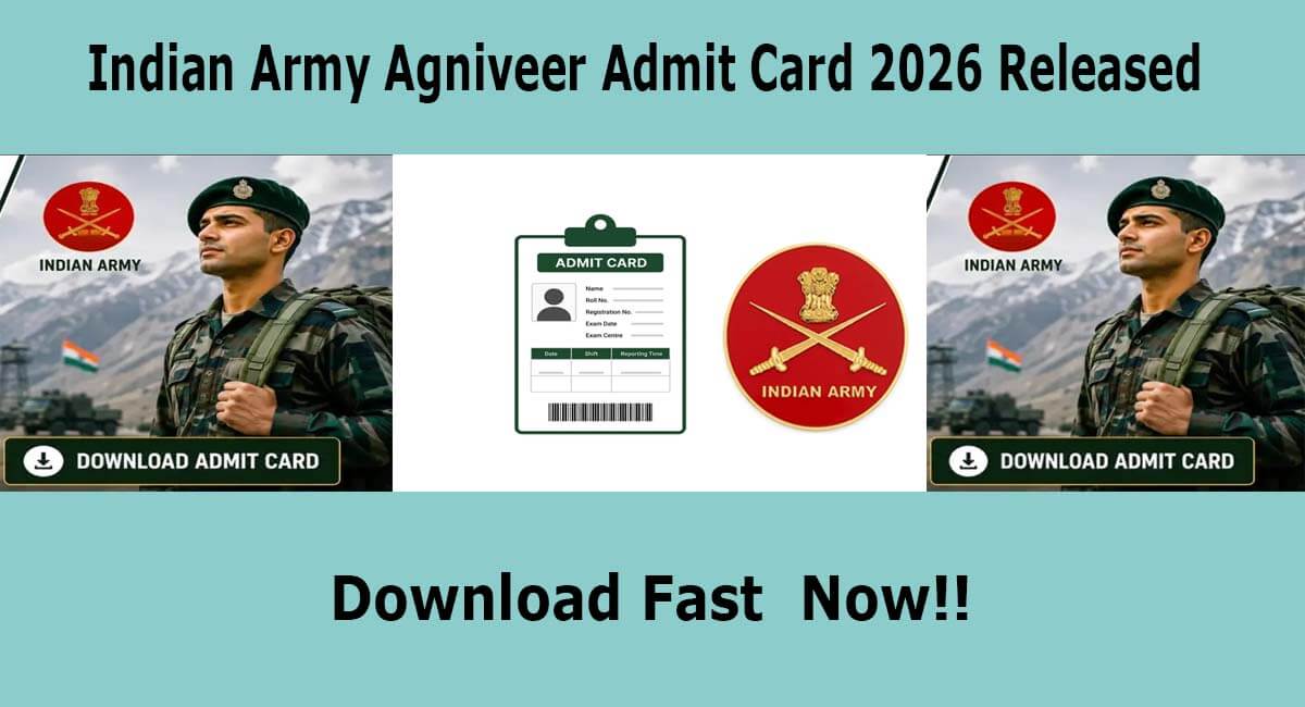 Indian Army Agniveer Admit Card 2026